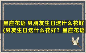 星座花语 男朋友生日送什么花好(男友生日送什么花好？星座花语告诉你！)